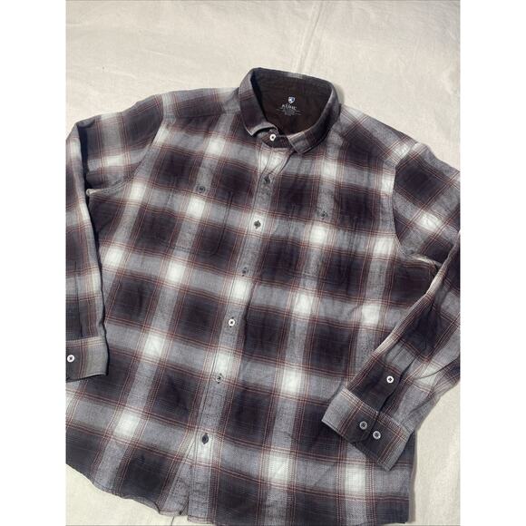 Kuhl The Law Flannel Shirt Mens Tall XL Outdoor Heavy Soft Plaid Western Ranch - Picture 1 of 7